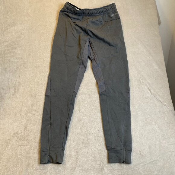 Nike Men's Sweatpants Small Gray Dri-Fit Joggers with Drawstring Waist - Picture 2 of 12